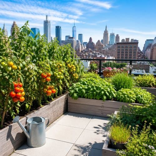 Rooftop Garden Day by Psalmix