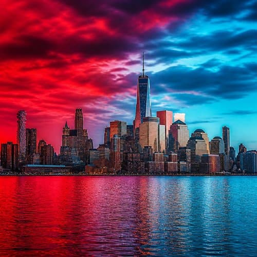 Skyline on Fire by Psalmix
