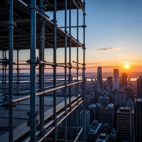 Skyline From the Scaffolding by Psalmix