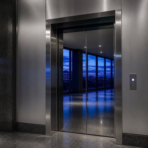 Elevator Reflection by Psalmix