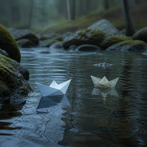 Paper Boats by Psalmix