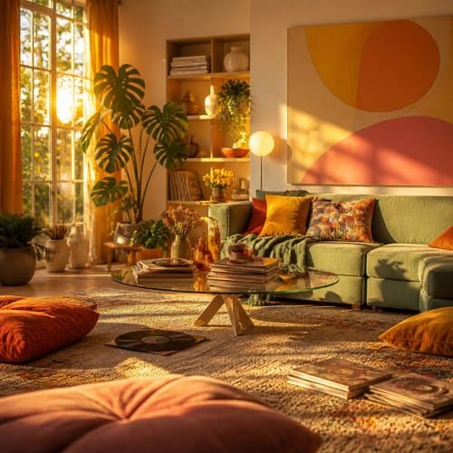 Golden Hour in the Living Room by Psalmix