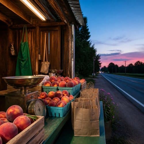 The Man Who Sells the Peaches by Psalmix