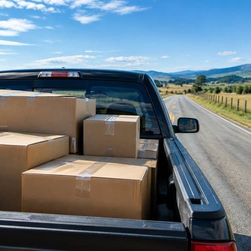 Boxes In The Truck Bed by Psalmix